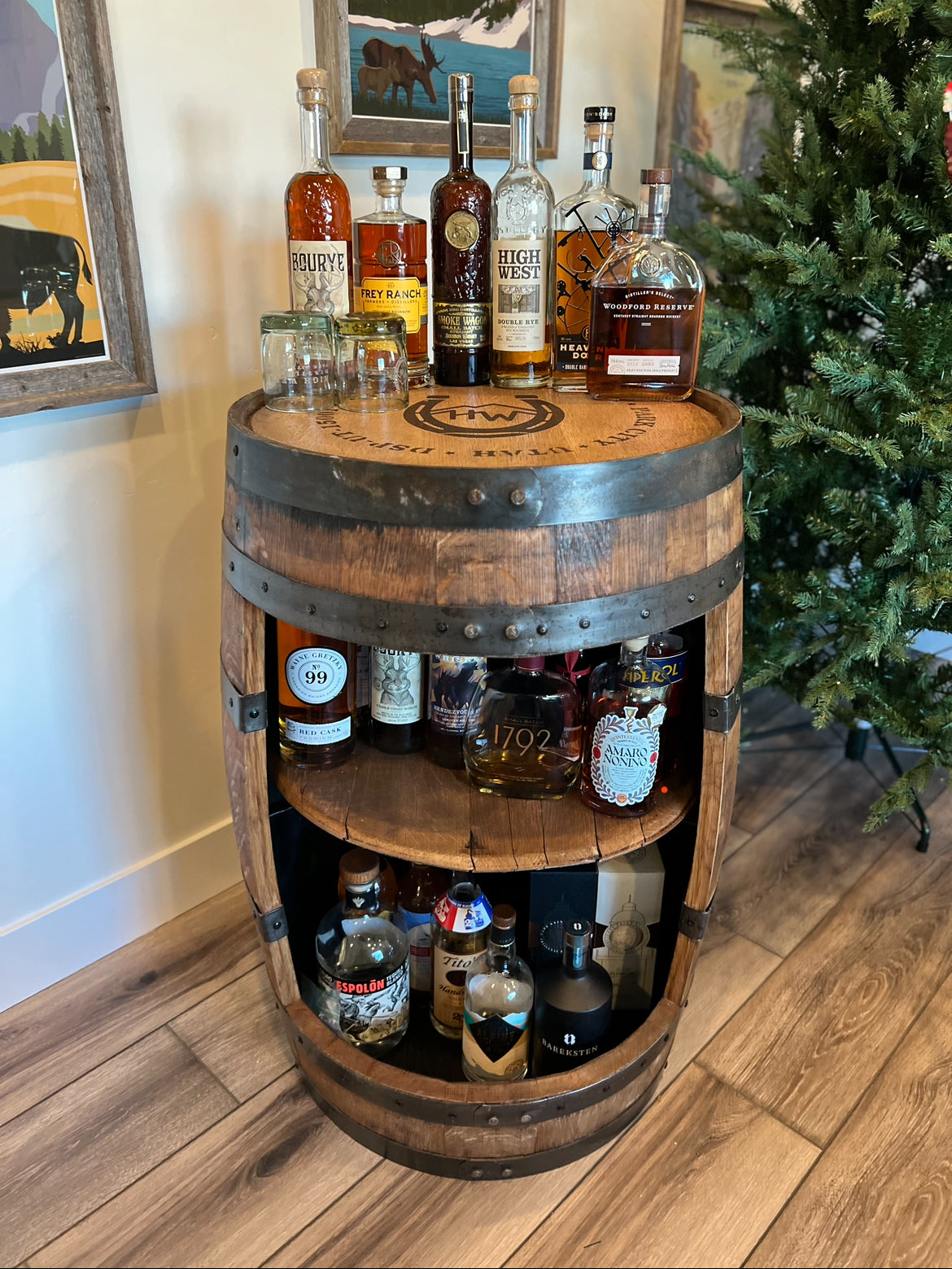 Whiskey barrel wine smaczna rack