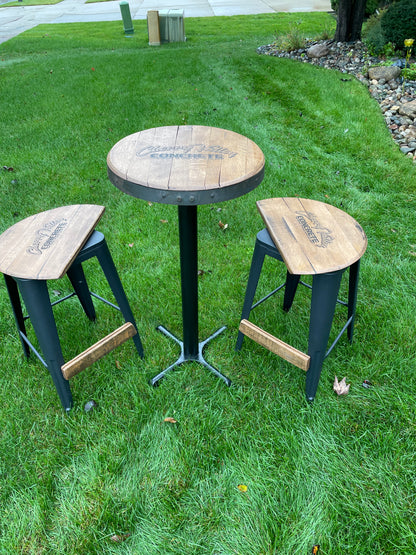 Pub Table with Swivel Stools