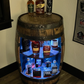 Whiskey Barrel Liquor Cabinet Lazy Susan Shelf