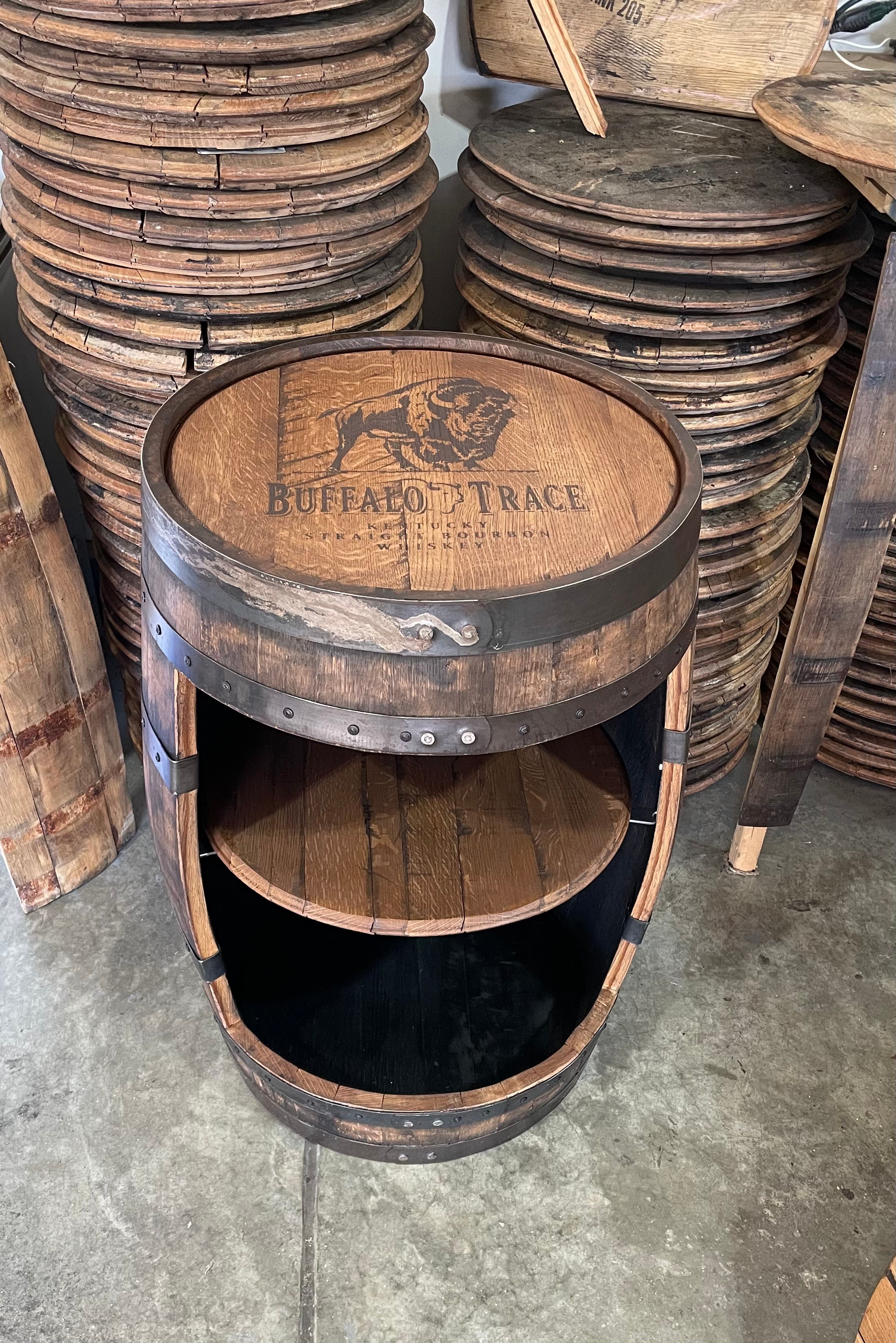 Whiskey barrel whiskey discount cabinet