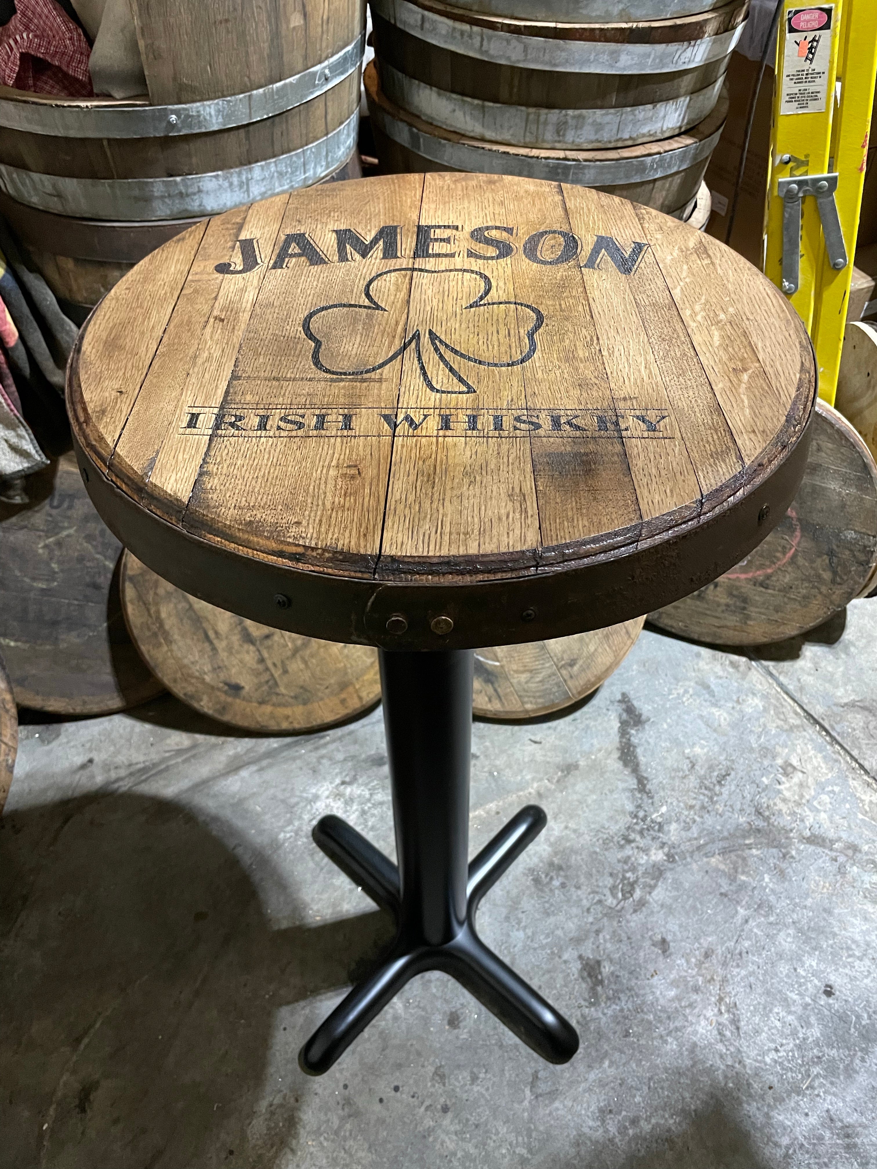 Barrel Tables for Sale | Custom Logo Pub Tables – Bourbon and