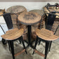 Barrel table Pub style with chairs